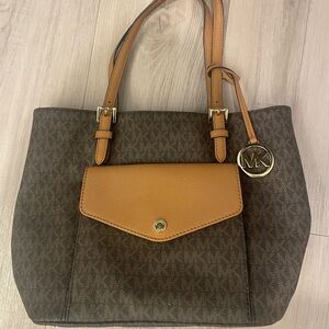 Michael Kors brown leather tote